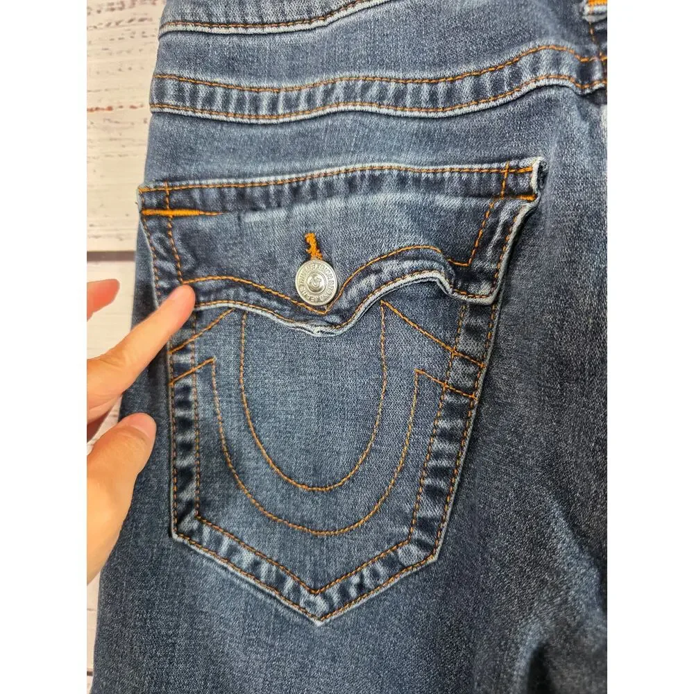 True Religion Jeans Men's 32Wx27 Blue denim Straight